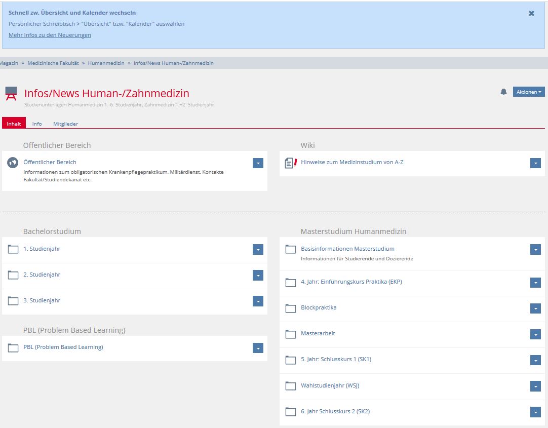 Ansicht studmed-Portal